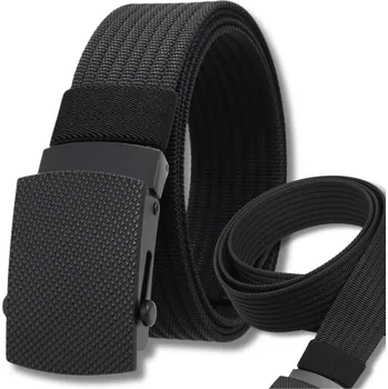 Opasek Taktický Vojenský Opasek SURVIVAL, Černá Barva, Polypropylenový Nylon, 37mm x 125cm