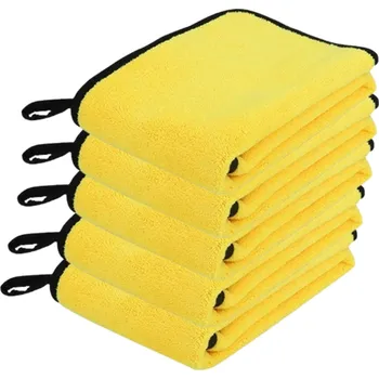 Camerazar Sada 5 automobilových mikrovláknových ručníků na čištění a sušení