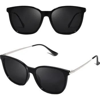 Sluneční brýle Camerazar Dámské Sluneční Brýle Vintage Cat Eye Fly, Polarizované, Černé