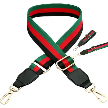 Kabelka Nastavitelný dámský popruh na tašku, zlaté kování, polyester, 75-145 cm