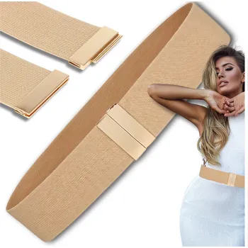 Opasek Camerazar Béžový elastický dámský módní pásek na šaty - stylový doplněk pro každou příležitost