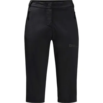 Dámské kalhoty Dámské turistické 3/4 kalhoty Jack Wolfskin ACTIVATE LIGHT 3/4 34 Černá