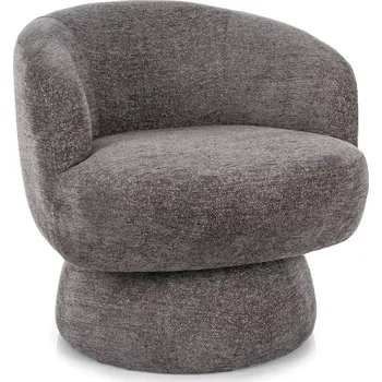 Křeslo Designové otočné křeslo Cosmic šedé