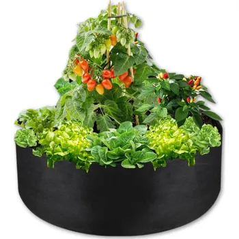 Květináč Camerazar Velký kulatý květináč pro zeleninu 120 x 30 cm