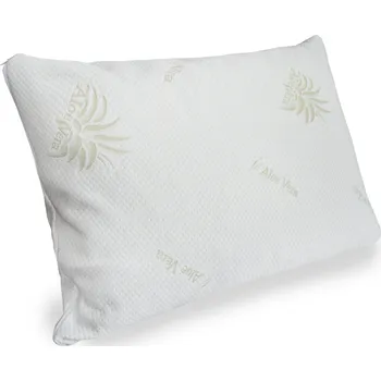 Polštář Textilomanie Aloe Vera Dream polštář z paměťové pěny bílý, 50 x 70 cm