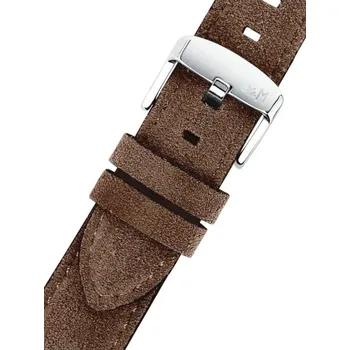 Řemínek na hodinky Kožený řemínek Morellato Schumann 5805D92.034 M, hnědý, recyklovaný materiál - 24 mm
