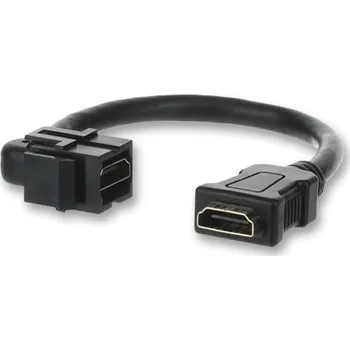 Elektrická zásuvka ABB 2CKA000230A0496 Zásuvka HDMI (keystone s kabelem), černá