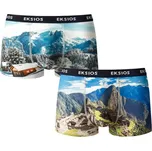 Blancheporte Sada 2 boxerek z mikrovlákna s potiskem krajiny modrá 101/108