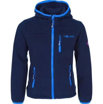 Dívčí oblečení TrollKids Dětská bunda Stavanger navy/světle modrá větruodolná fleecová bunda (706-110) 104