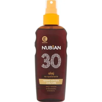 Přípravek na opalování Nubian OF30 voděodolný olej na opalování