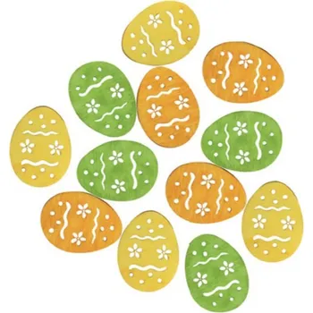 Velikonoční dekorace Anděl Přerov 3850 dřevěná vajíčka 4 cm 12 ks