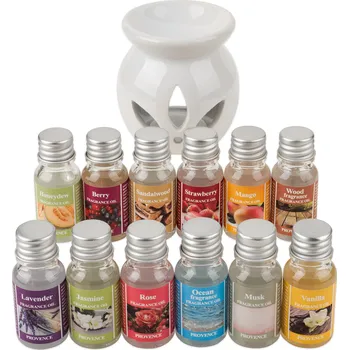 Aroma lampa Provence Keramická aromalampa + 12 vonných olejů
