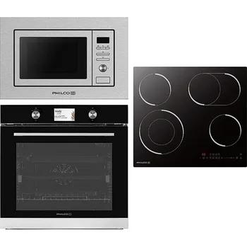 Set domácích spotřebičů Vestavný set Set Philco PHS 6042 DC + Philco PMD 2085 BIX + Philco POB 7810 CBX