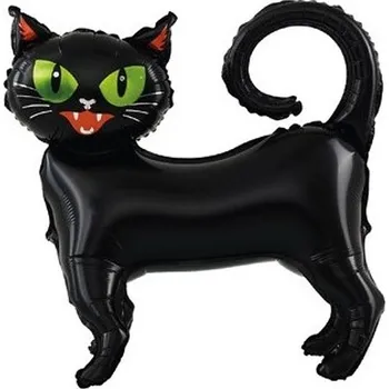 Balónek Balónek fóliový černá kočka 65x62 cm