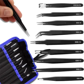 Sada nářadí Camerazar Přesná servisní univerzální pinzeta 9 kusů sada Název produktu: Univerzální přesná pinzeta - sada 9 kusů