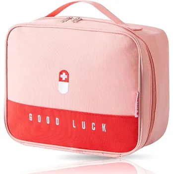 Lékárnička Cestovní Lékárnička a Organizér Kosmetiky, Růžová, 25x20x13.5 cm, Vodotěsný Materiál