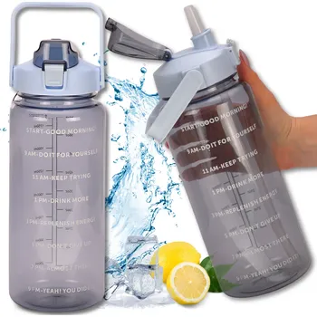 Láhev Camerazar Sportovní láhev 2000 ml bez BPA – průhledná láhev na vodu a nápoje