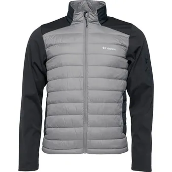 Pánská softshellová bunda Softshellová bunda Columbia TECH HYBRID SOFTSHELL XL Šedá, Černá, Bílá