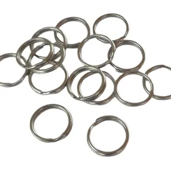 Kroužek, 12mm, kovový, nikl