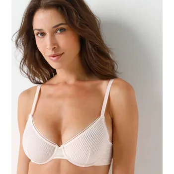 Podprsenka Polovyztužená podprsenka Dim&Inès, s kosticemi růžová 75D