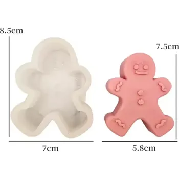 Mýdlo Silikonová forma na mýdlo a svíčky - Perníček