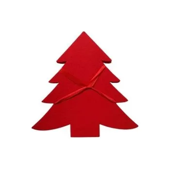 Vánoční dekorace Podložka stromek filc 3 ks