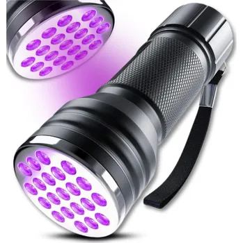 Mini UV Svítilna Detektor, Černá, Hliníková Slitina, 101x35 mm