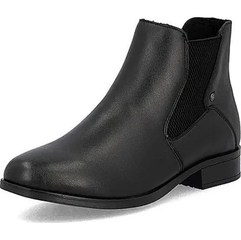 Dámská zimní obuv RIEKER dámská kožená kotníková obuv Chelsea 77051-00 černá 39