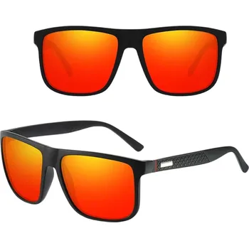 Sluneční brýle Camerazar Polarizační zrcadlové brýle ve vintage stylu pro dámy a pány, černé