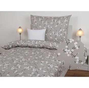 Povlečení JAN peří Luxusní povlečení z bavlněného saténu - drobné bílé kvítky - Luxusní povlečení z bavlněného saténu - drobné bílé kvítky - souprava povlečení 70x90 + 140x200