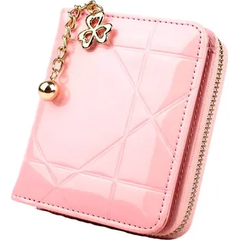 Peněženka Dámská Prošívaná Peněženka PORTMONETKA Classic, Lesklé Provedení, ekologická umělá kůže, 12x10.5x3 cm