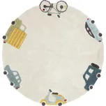 Lorena Canals Kusový koberec Eco City Wheels Rozměry koberců: 140x140 (průměr) kruh