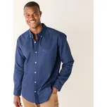 Blancheporte Jednobarevná košile s dlouhými rukávy, tkanina Oxford břidlicová 45/46