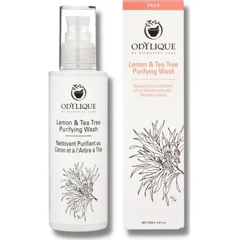 Odylique | Čisticí emulze pro mastnou a aknózní pleť | Lemon & Tea Tree Obsah: 200 ml účinně čistí póry, redukuje lesk a chrání pleť bez podráždění