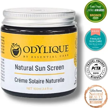 Přípravek na opalování Odylique | Bio Minerální opalovací balzám pro celou rodinu - SPF 30 Obsah: 100 ml s karanja olejem a zinkem