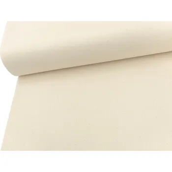 Mirtex Látka kepr NORD 200 Režný předepraný šíře 150cm Zbytková metráž