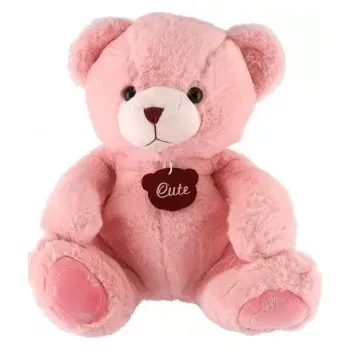 plyšák plyšový medvídek růžový