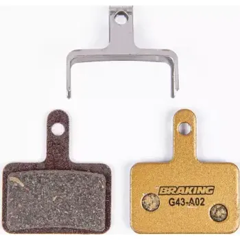 Brzdová destička brzdové destičky pro systémy SHIMANO, BRAKING (směs Carbo Metalic) 2 ks v balení C009-0027