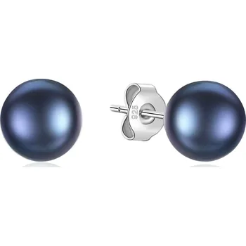 Náušnice NUBIS® Stříbrné náušnice s pravými perličkami - NB-3954-5