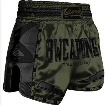 Oblečení pro bojové sporty 8 WEAPONS Muay Thai trenýrky Carbon Underworld - olive - 8160010_OLV Velikosti: L