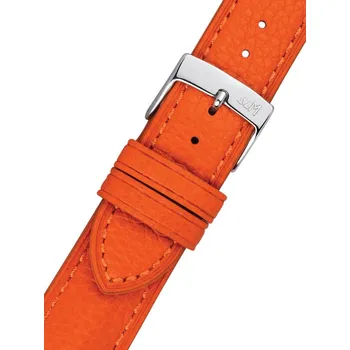 Řemínek na hodinky Kožený řemínek Morellato Hornet 6078E31.086 M, oranžový - 22 mm