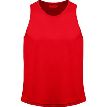 Pánské tílko Just Cool Sportovní nátělník Neoteric se zaobleným zadním lemem Barva: červená ohnivá, Velikost: L JC007