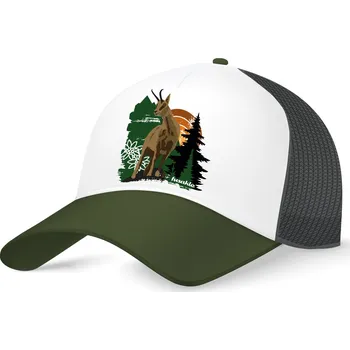 Kšiltovka Kšiltovka Kamzík tatranský bíla, zelený kšilt