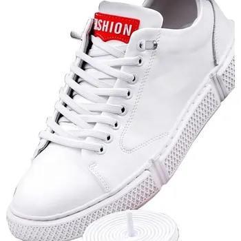 Tkaničky do bot Elastické Tkaničky Bez Vázání s Kovovou Sponou, Délka 97 cm, Černé