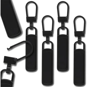 Zip Camerazar Sada metalových přívěsků na zipy 5 černých kusů