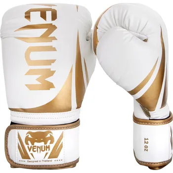 Boxerské rukavice Boxerské rukavice VENUM CHALLENGER 2.0 - zlato/bílé - VENUM-0661-226 Velikosti: 14 oz