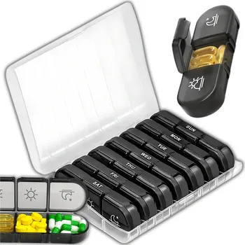 Lékárnička Camerazar Organizér na léky 7 dní s oddělenými přihrádkami pro 3 časy dne - praktická krabička na tablety