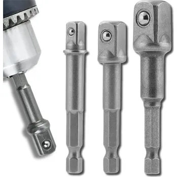Vrtačka Camerazar Sada 3 kusů adaptérů pro vrtací šroubováky HEX