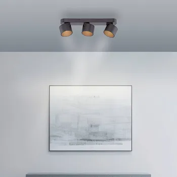 Lampička PURE LED stropní bodové osvětlení Cup, černé, délka 56 cm, kovové, 3ramenné. - Baldachin – délka 45 cm, šířka 8 cm, výška 3 cm černá 3 x 13 W LED - Doprava zdarma