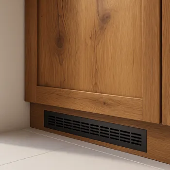 Nábytkové kování Interex design Větrací mřížka LAGUNA / Černá matná 600 mm 80 mm